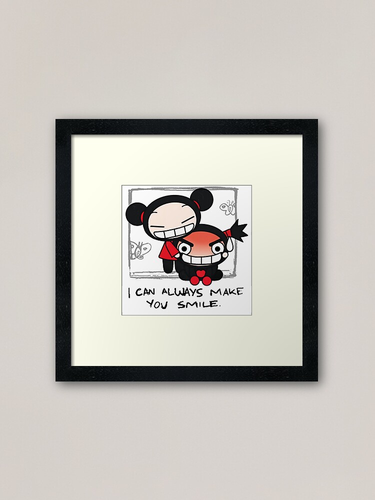 I Can Always Make You Smile Meme Pucca Funny Love Framed Art Print By Prettylilpsxcho Redbubble