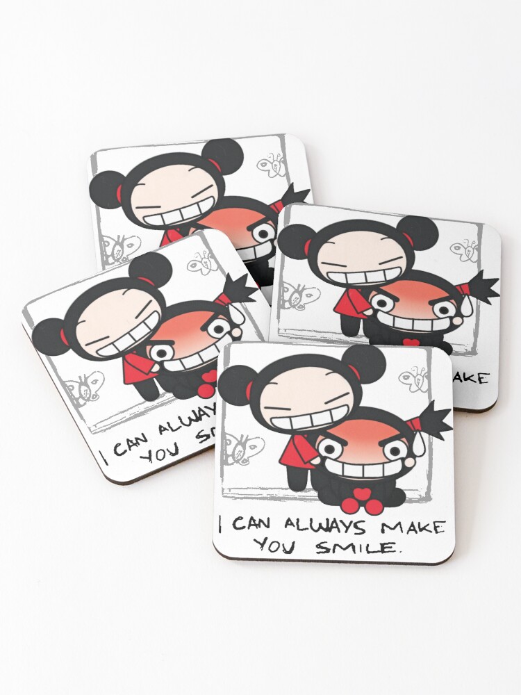 I Can Always Make You Smile Meme Pucca Funny Love Coasters Set Of 4 By Prettylilpsxcho Redbubble