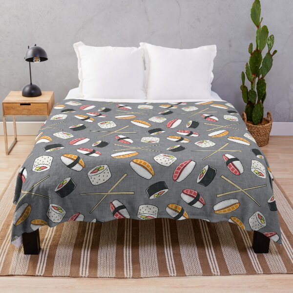 Item preview, Sushi & Sashimi - Japanese cuisine - grey designed and sold by littlearrow.