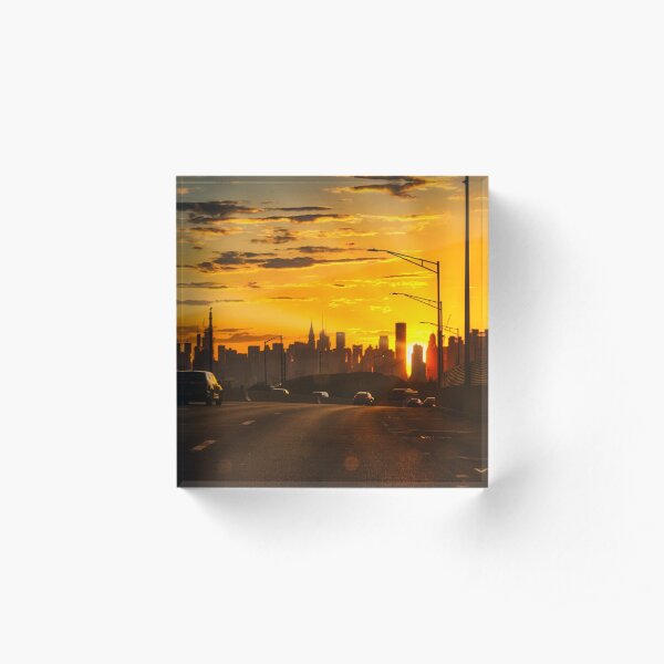 Highway to Manhattan Acrylic Block