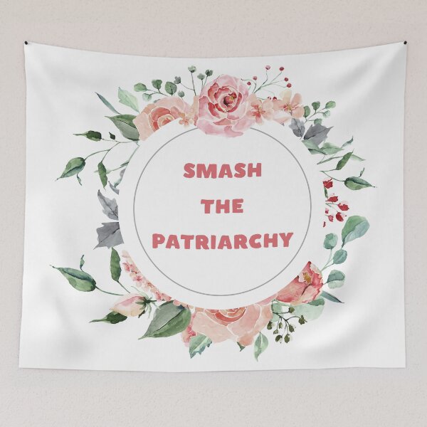 Item preview, Smash The Patriarchy - A Floral Print designed and sold by Annalee Beer.