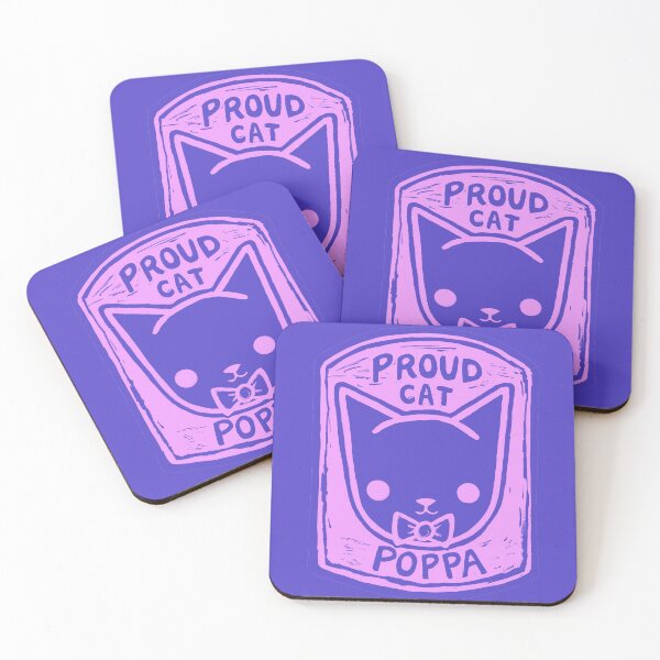 Item preview, Proud Cat Poppa - Purple Design designed and sold by Crasharoo.