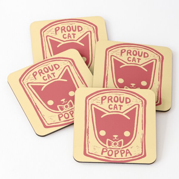 Item preview, Proud Cat Poppa - Yellow & Red Design designed and sold by Crasharoo.