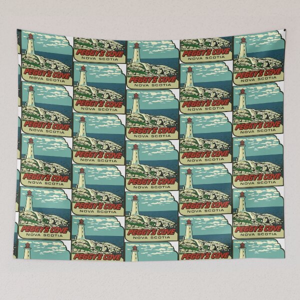 Item preview, Peggys Cove Nova Scotia Vintage Travel Decal designed and sold by hilda74.