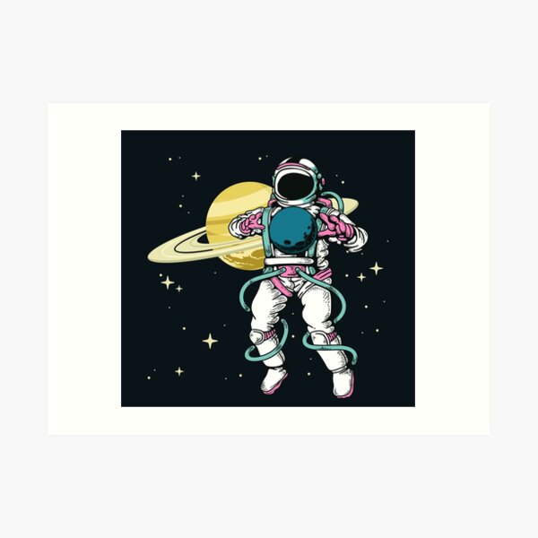 Astronaut in space Art Print