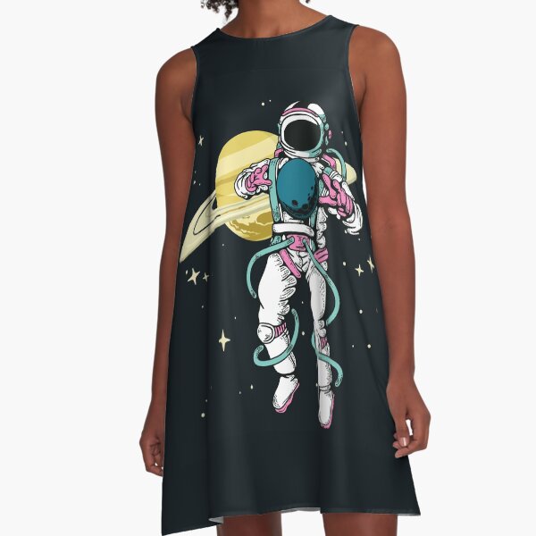Astronaut in space A-Line Dress