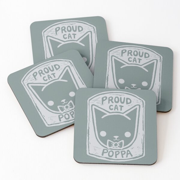 Item preview, Proud Cat Poppa - Monotone Version designed and sold by Crasharoo.