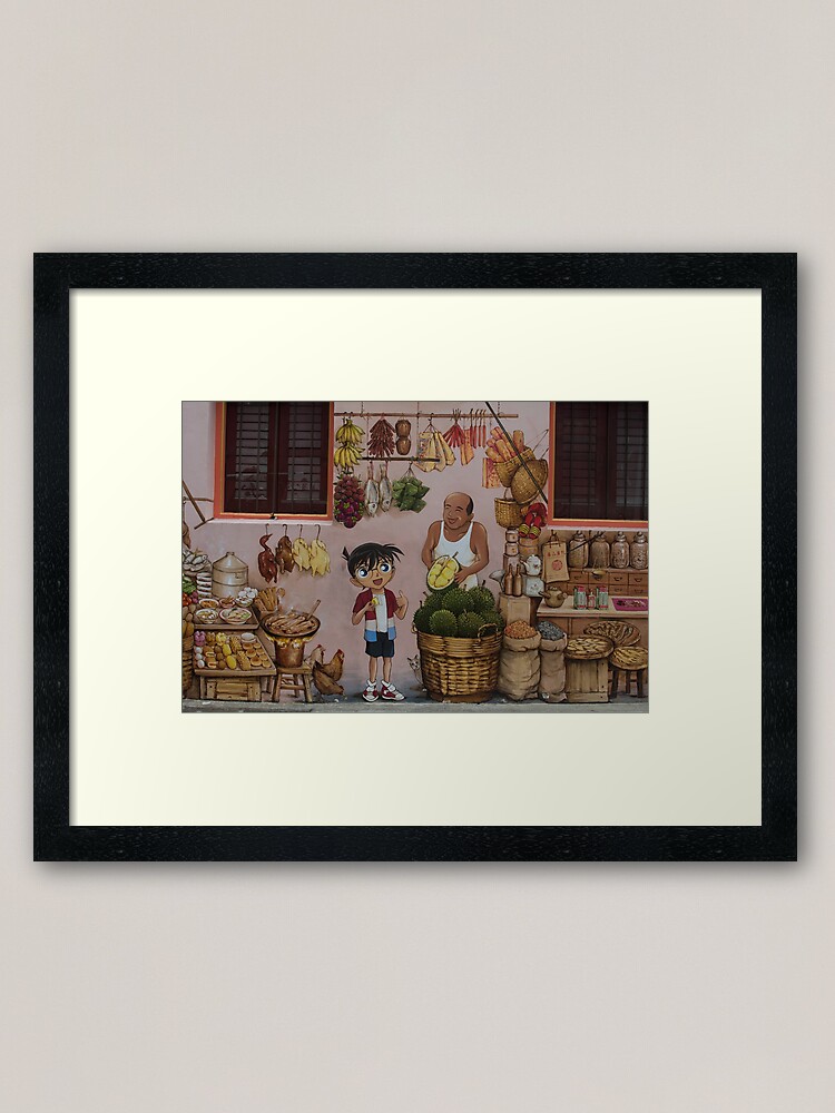 Street Art Singapore Framed Art Print By Crazymunchkin Redbubble