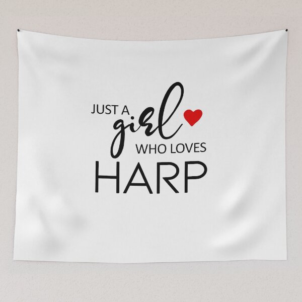 Item preview, Just A Girl Who Loves Harp designed and sold by Q bee.