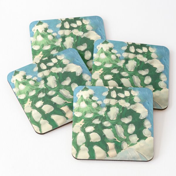Item preview, Midday Snowy Pines designed and sold by bloomingvine.