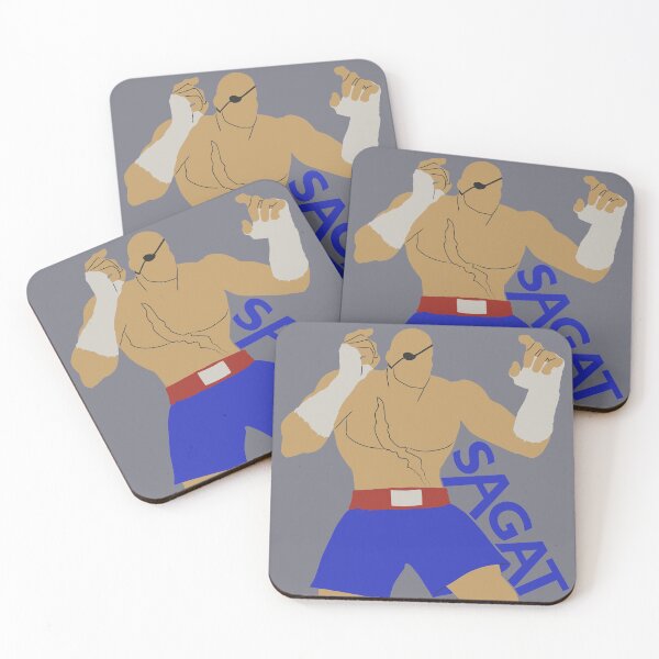Item preview, Sagat Nostalgia SFV Minimalist Vector Trace designed and sold by CyanOhm.
