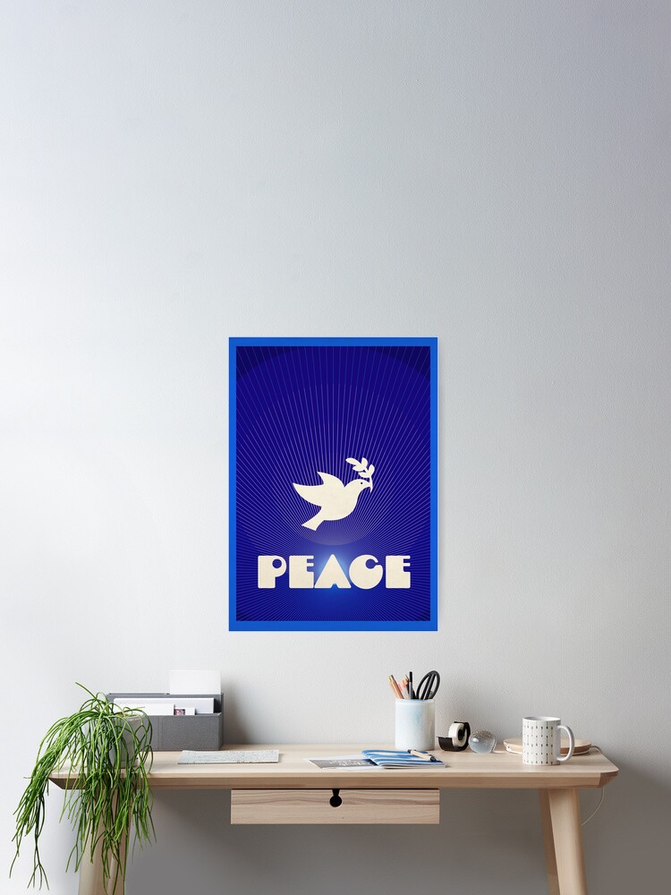 Thumbnail 2 of 3, Poster, PEACE designed and sold by fellowearthling.