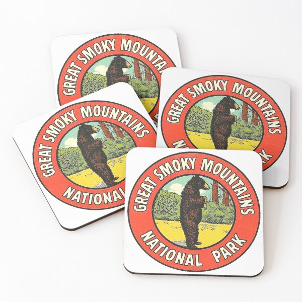 Item preview, Great Smoky Mountains Bear Vintage Travel Decal designed and sold by hilda74.