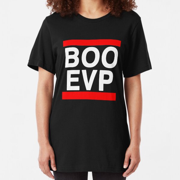 Ghost Hunting BOO EVP LogO Slim Fit T-Shirt
