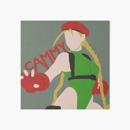 Cammy SFV Minimalist Vector Trace Art Board Print