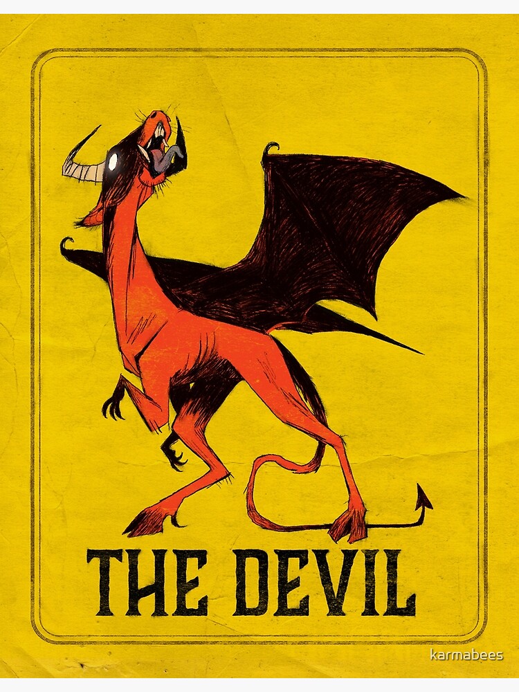 "The Jersey Devil" Poster for Sale by karmabees Redbubble