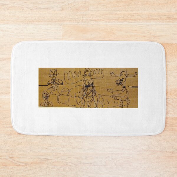 Item preview, Moose Man Mask Masquerade Replica, drawing on cardboard designed and sold by Stacey Lazarus.