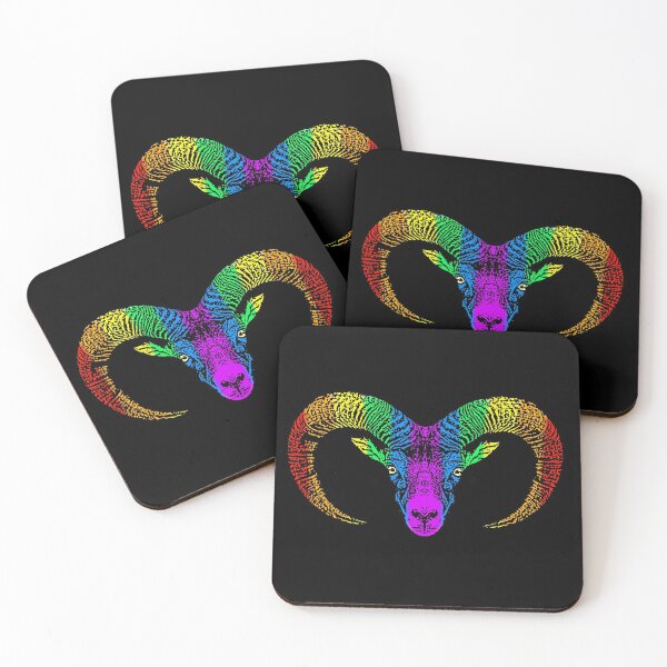 Item preview, Rainbow Bighorn Sheep designed and sold by Child of the Corn Designs.