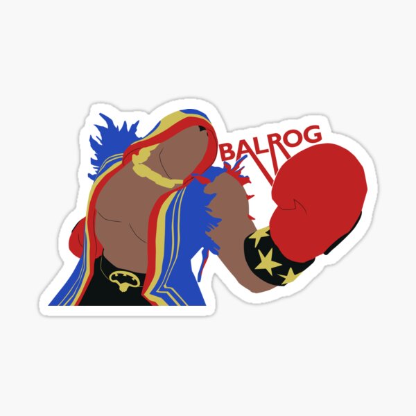 Balrog SFV Minimalist Vector Trace Sticker