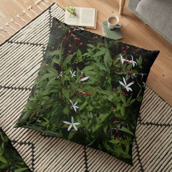 Woodland flower mix Floor Pillow