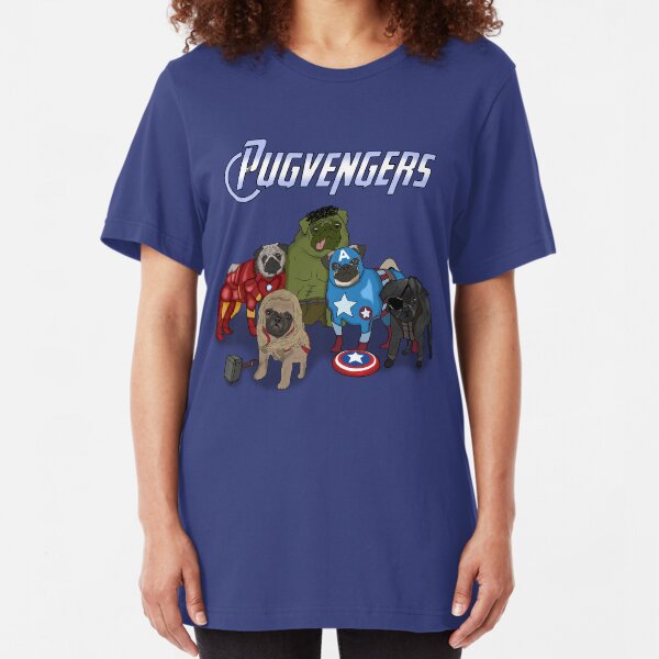 The Pugvengers Slim Fit T-Shirt