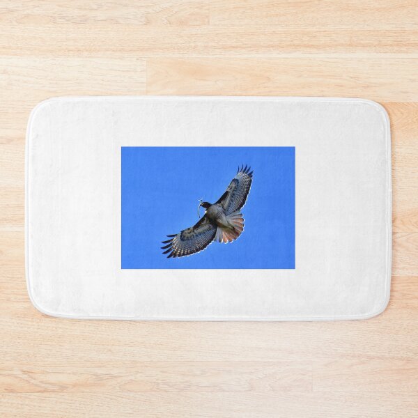 Item preview, Red-tailed hawk carrying a twig designed and sold by Eleu Tabares.