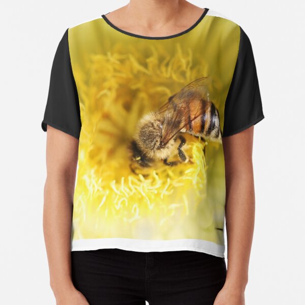 Nose Dive into Pollen Chiffon Top