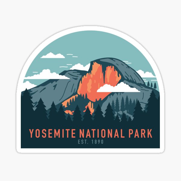Parque Nacional de Yosemite Pegatina