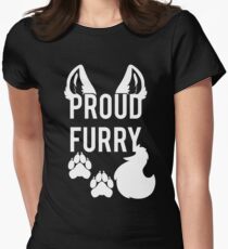 PROUD FURRY Women's Fitted T-Shirt