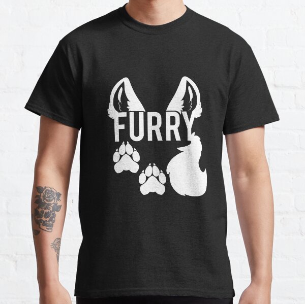 FURRY -white text- Classic T-Shirt