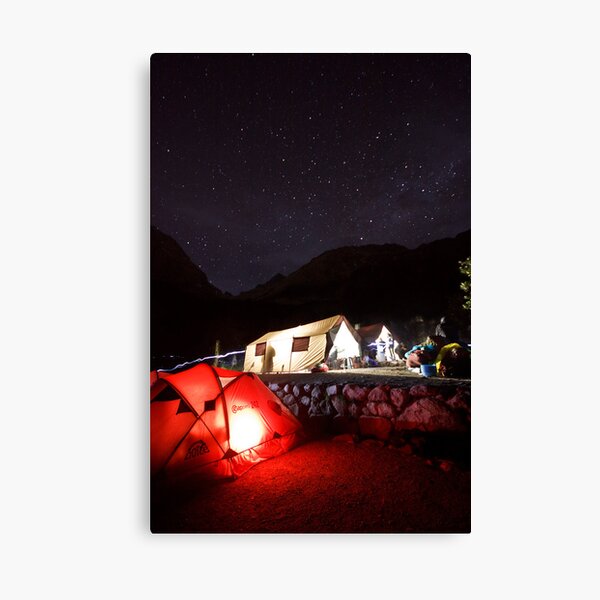 Night on Inca Trail Canvas Print