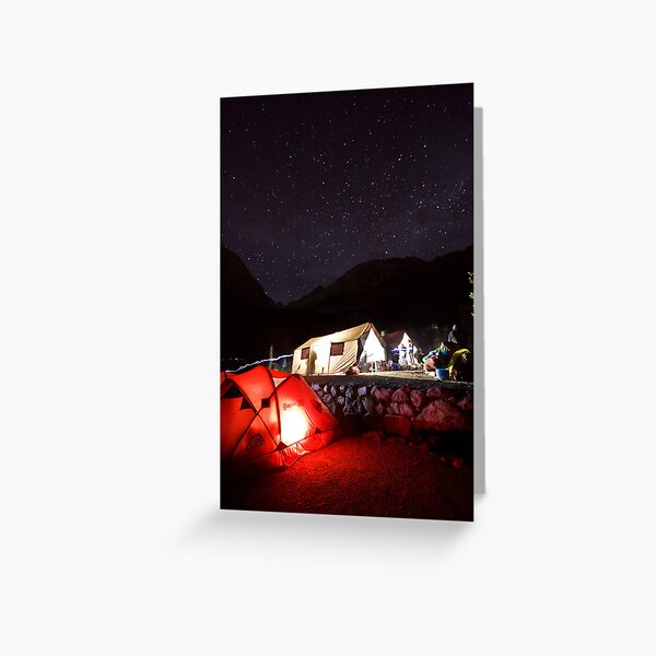 Night on Inca Trail Greeting Card