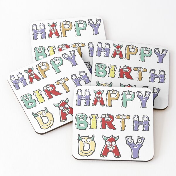 Item preview, Happy Birthday Monster Alphabet Design  designed and sold by marosharaf.