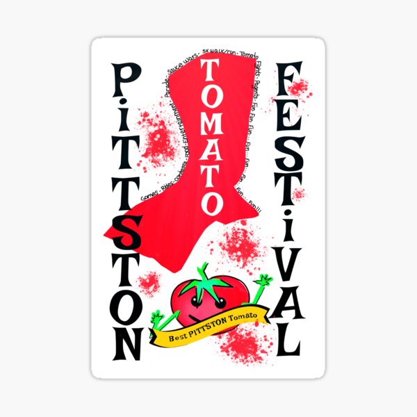 Pittston Tomato Festival Poster Sticker