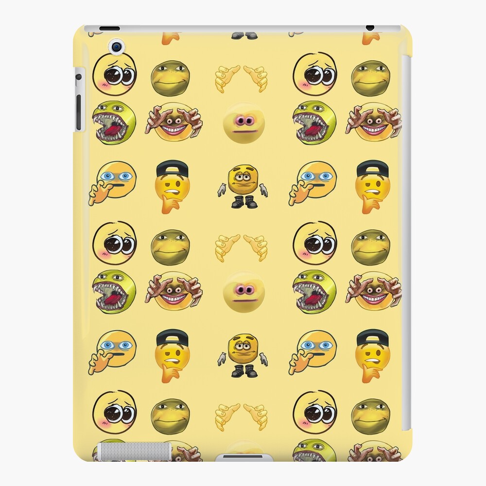 Cursed emoji funny emojis pack | iPad Case & Skin