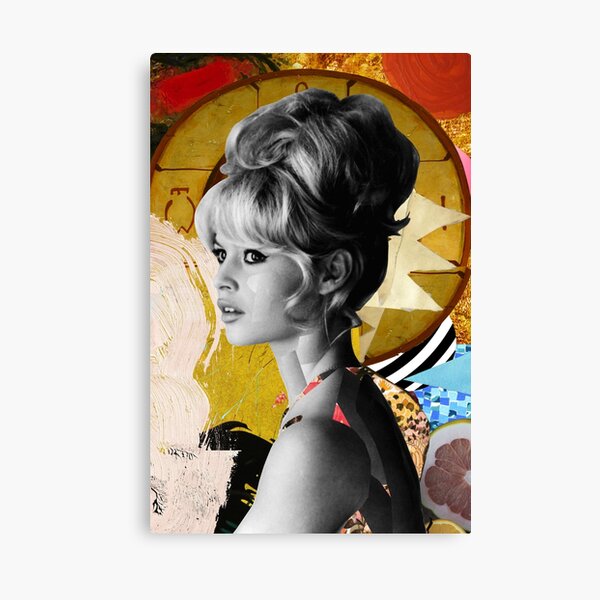 Golden Brigitte Bardot par Zabu Stewart Impression sur toile