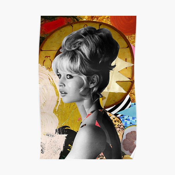 Golden Brigitte Bardot par Zabu Stewart Poster