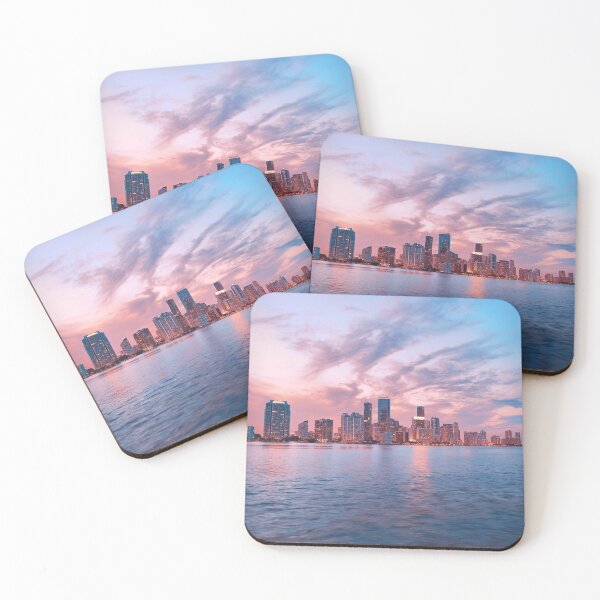Item preview, Beautiful Miami Ocean Sunset City Skyline designed and sold by newburyboutique.