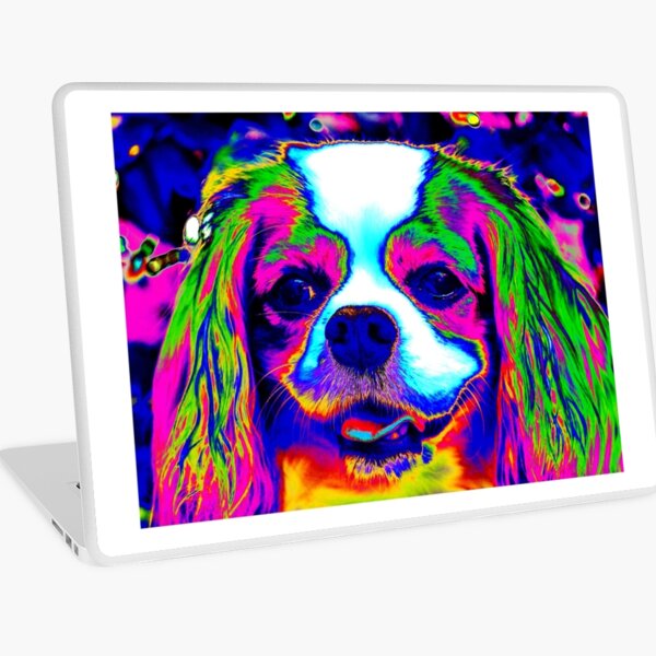 Mardi Gras Dog Laptop Skin