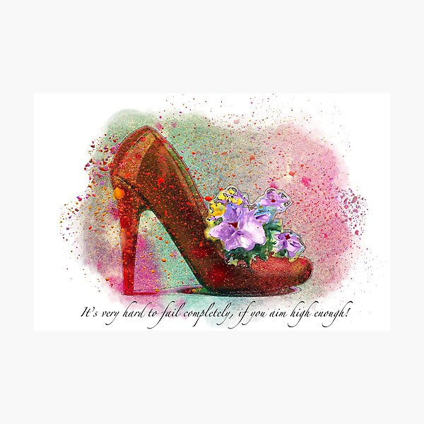 Aim High Enough Photographic Print