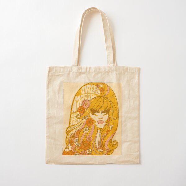 Yellow Flowers Trixie Cotton Tote Bag