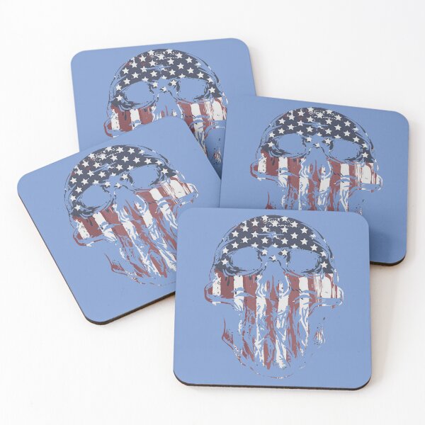 Item preview, Painted American Flag Skull designed and sold by Sneek661.