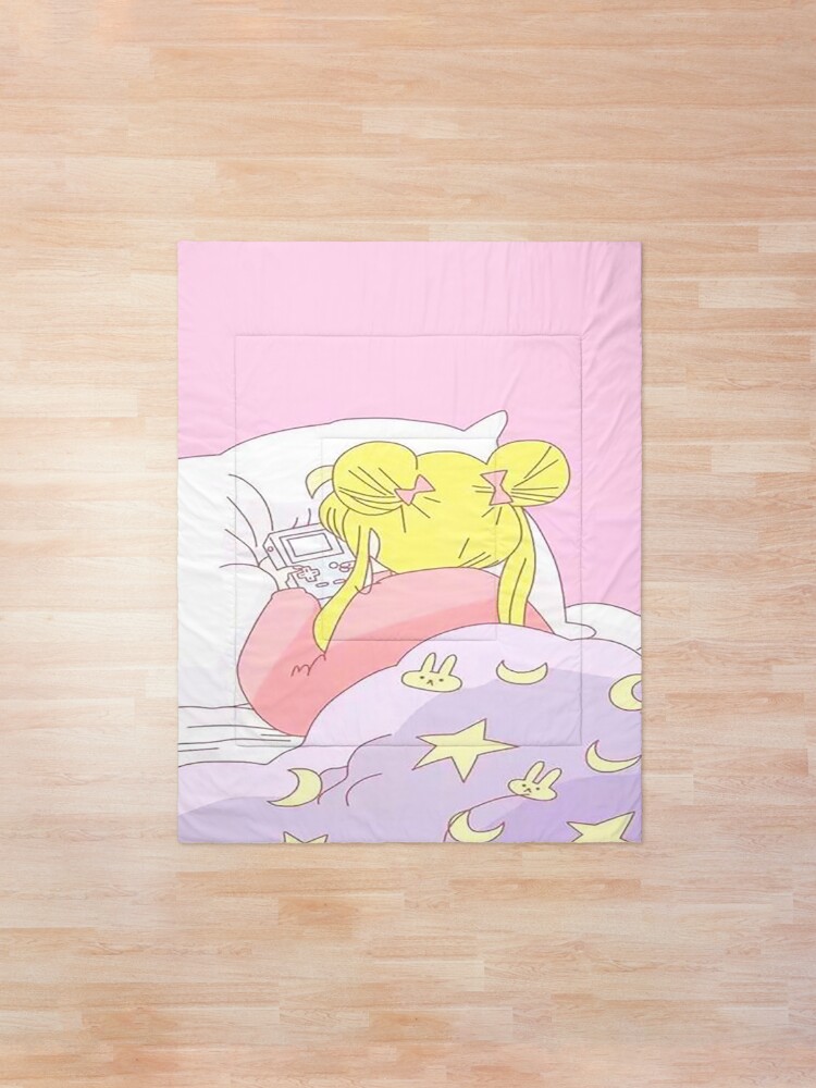 Alternate view of Sailor Moon - Play Game Usagi's Bed Comforter Comforter