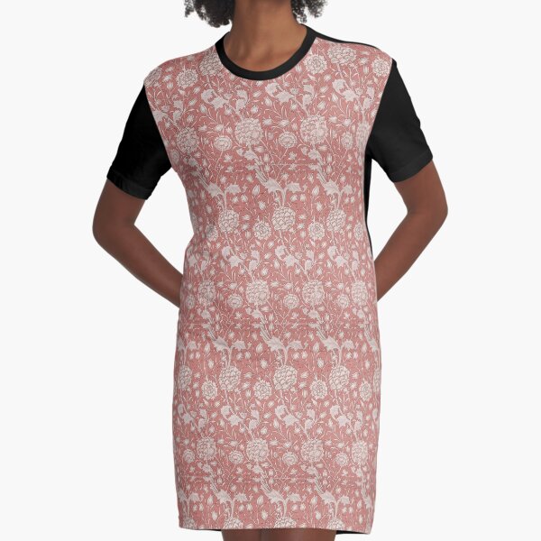 William Morris Pattern - Blumen T-Shirt Kleid