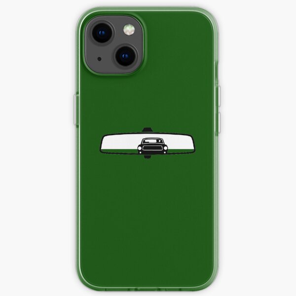 Bullitt Mustang in rear view mirror iPhone Soft Case