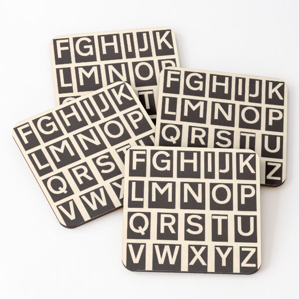 Item preview, Vintage print - London transport alphabet poster designed and sold by DejaVuStudio.