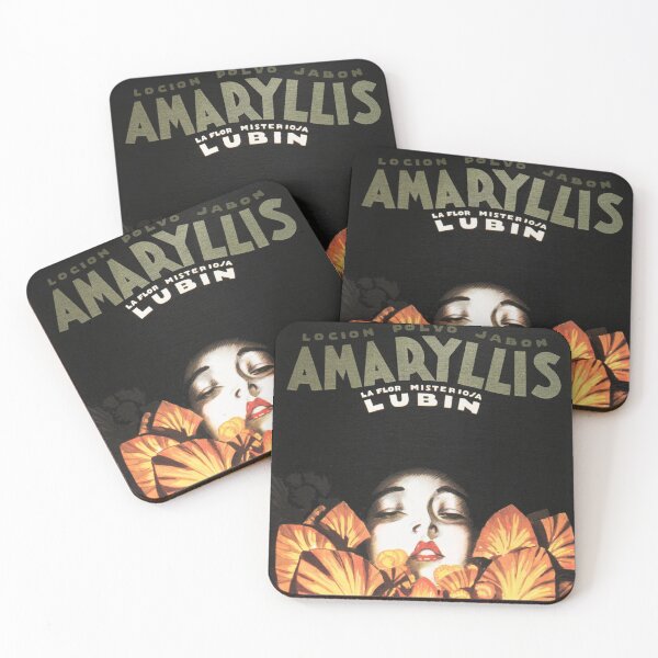 Item preview, AMARYLLIS LUBIN Flower Lady Soap Vintage Cosmetics Advertisement by Achille Mauzan designed and sold by retroposters.