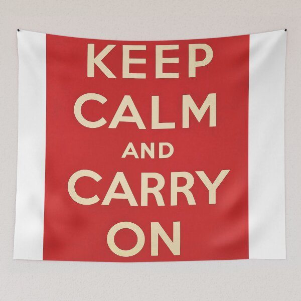 Item preview, Vintage poster - Keep calm and carry on - original reproduction designed and sold by DejaVuStudio.