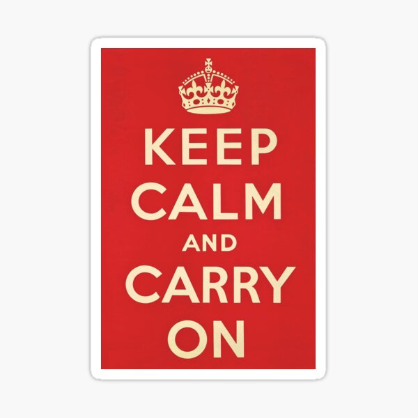 Item preview, Vintage poster - Keep calm and carry on - original reproduction designed and sold by DejaVuStudio.
