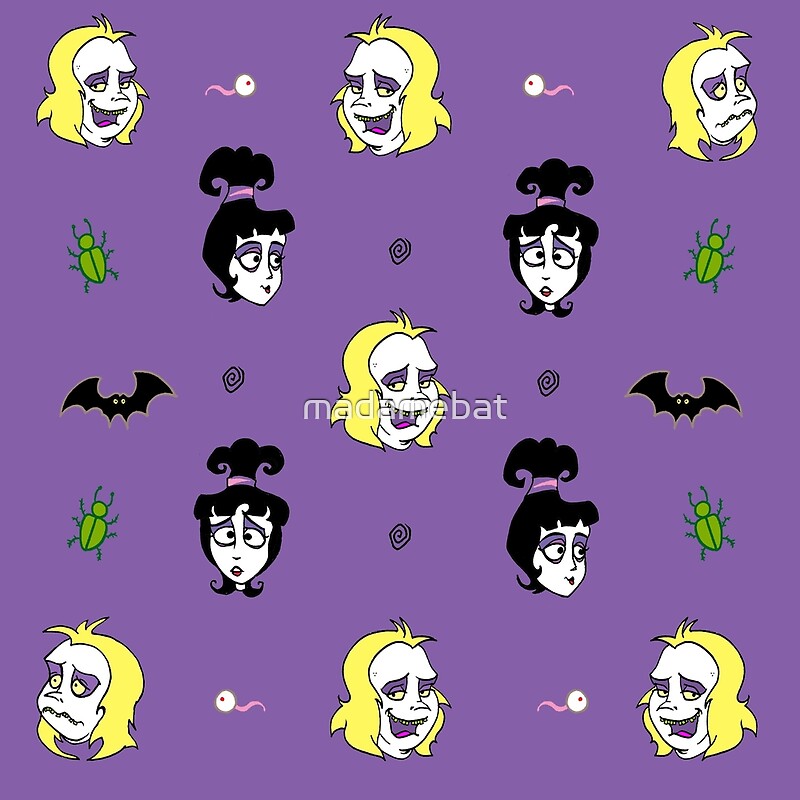 "Beetlejuice Pattern" by madamebat Redbubble